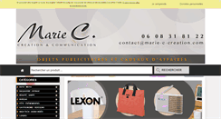 Desktop Screenshot of marie-c-creation.com